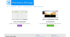 Desktop Screenshot of planetarybiology.com
